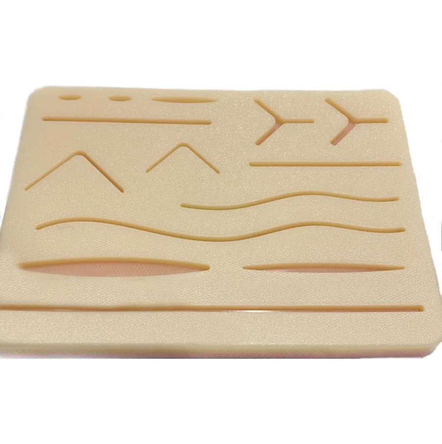 Suture Skin wound pad with Vertical mesh for training Practice suture Skin Pad
