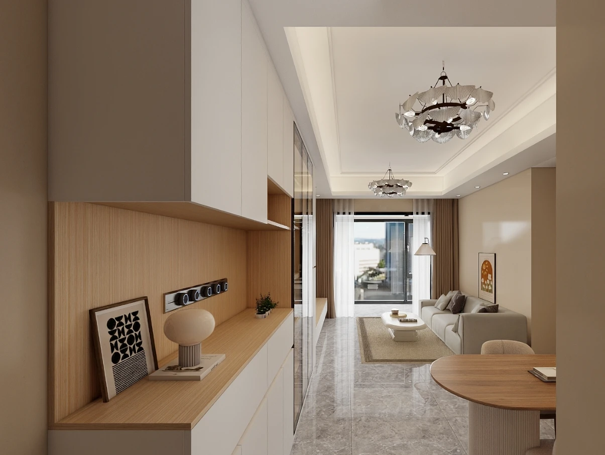 2024 High quality sideboard with storage Modern cutlery kitchen cabinet with drawers and shelves