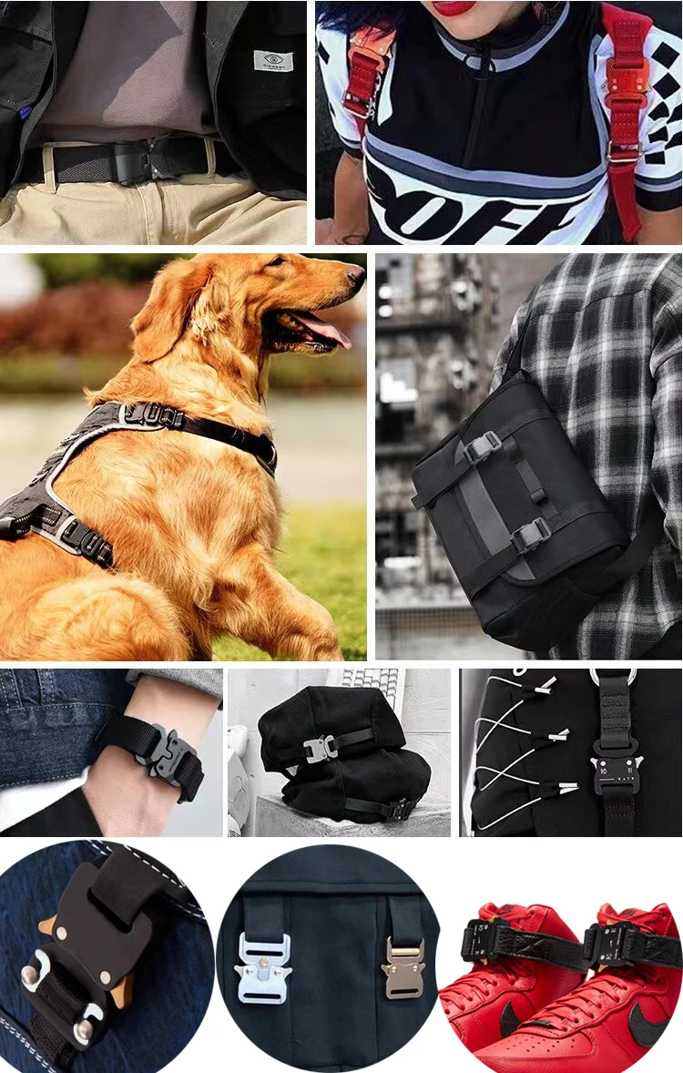 Wholesale Metal Stainless Steel Quick Release Safety Belt Buckle For Backpack Bag