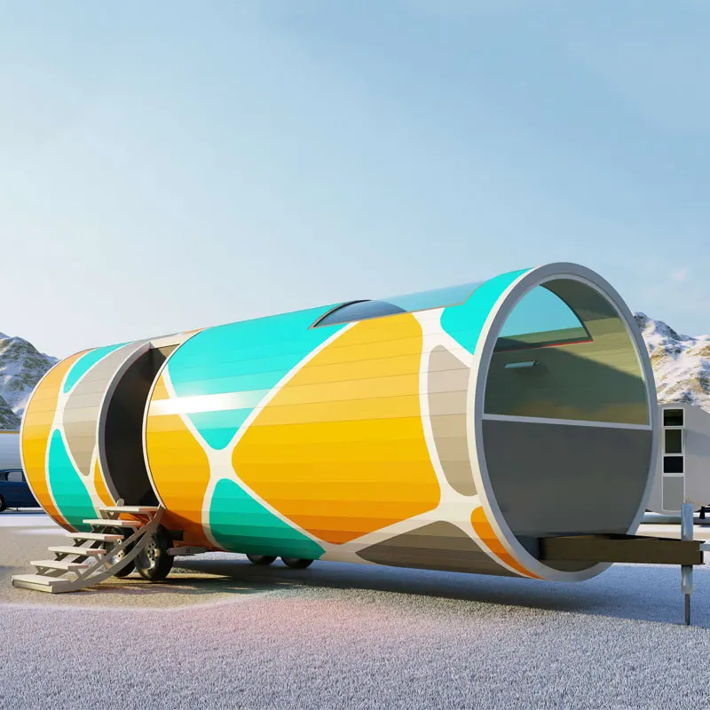 luxury mobile capsule house commercial space container space capsule  themed bounce house with clear wondows