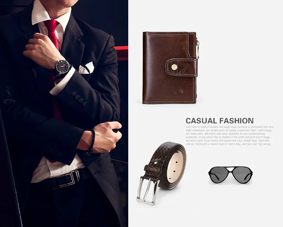 Новый высококачественный смарт-кошелек с защитой от потери многопозиционный кошелек для карт противокражный из натуральной кожи RFID