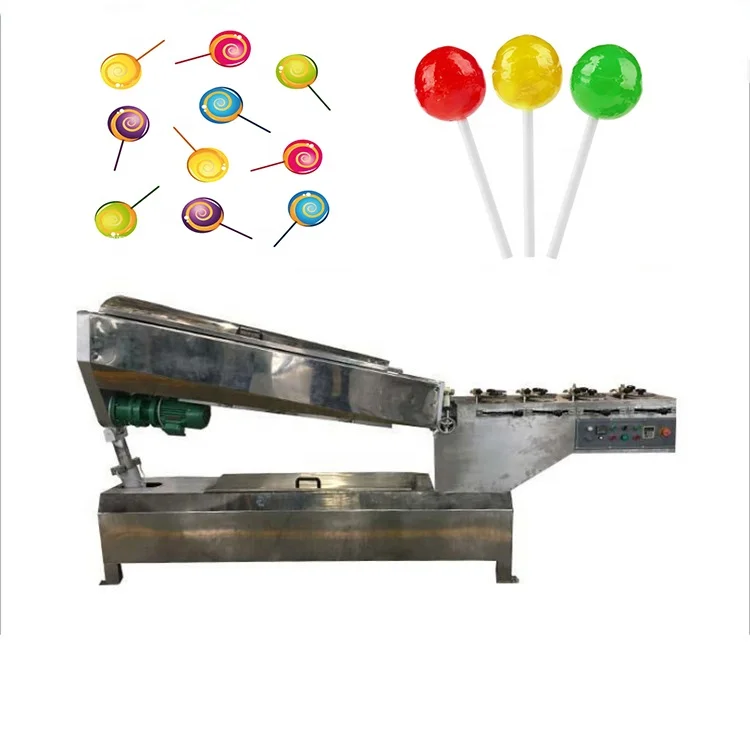 Industrial Full Automatic Lollipop Making Machine Sweet Hard Lollipop Production Line