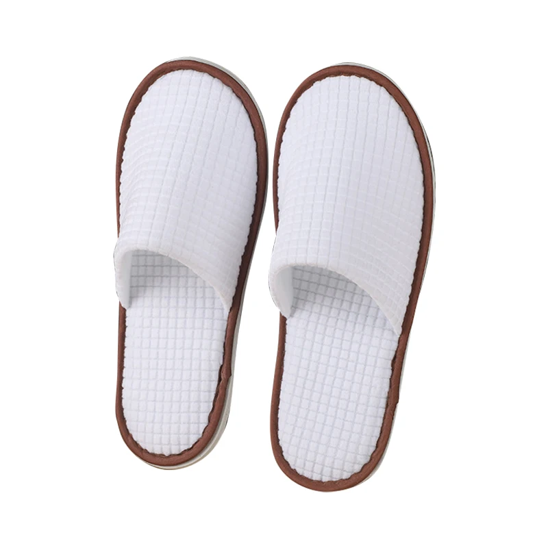 Wholesale Hotel Disposable Sponge Slippers OEM Spa Color Customizable Female Slippers