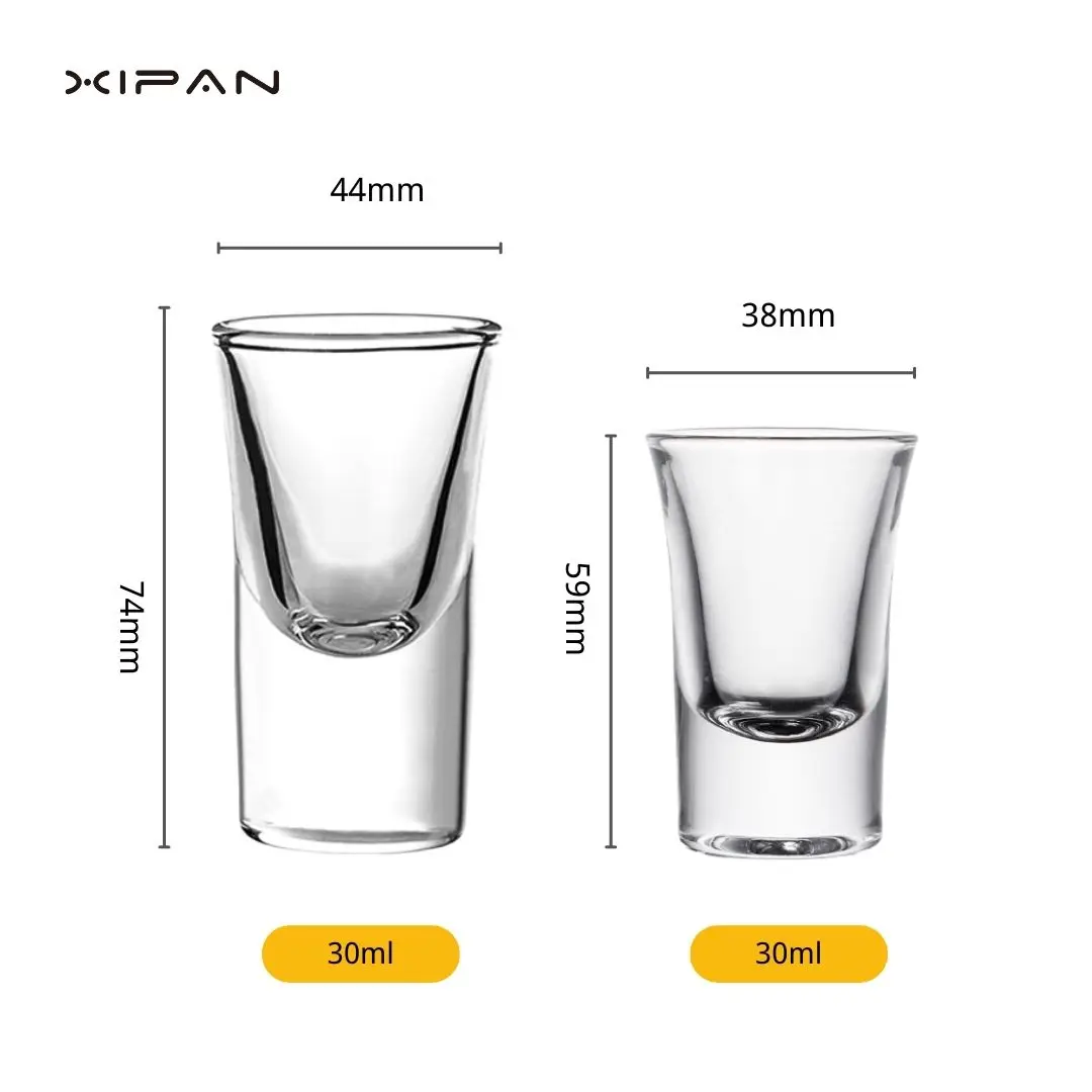High Quality Bullet Wholesale Custom Shot Glasses Set for Home Restaurant Bar 30ml/1oz Mini Shot Glass