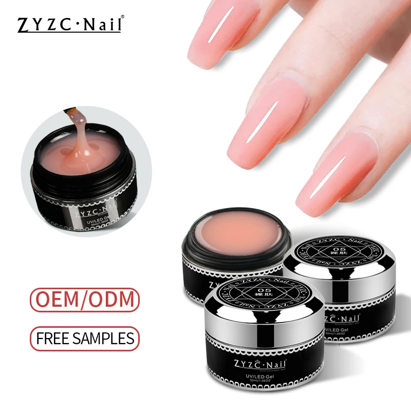 ZYZC OEM Nail Gel Extension clear abs acrylic extension cover soft gel