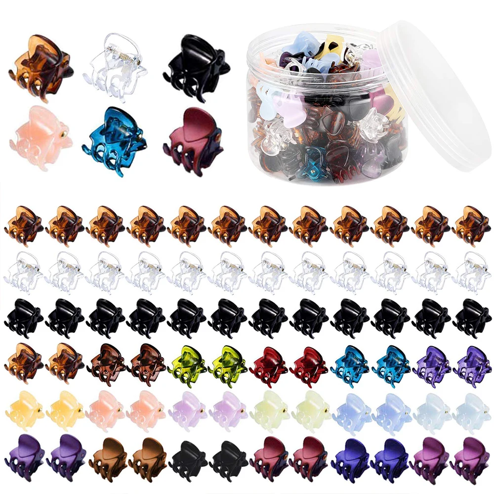 wholesale Mini Hair Claw Clips for Girls and Children Small Hair Clips Pins Clamps Non Slip Tiny Plastic Jaw Clips