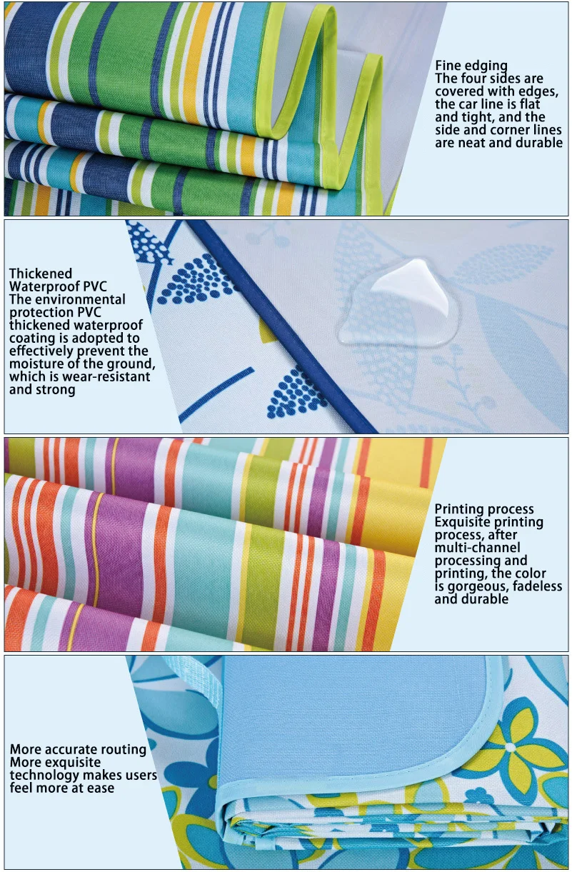 C Picnic Mat Oxford Cloth Waterproof Blanket Moisture-proof Outdoor Beach Damp Proof Pad