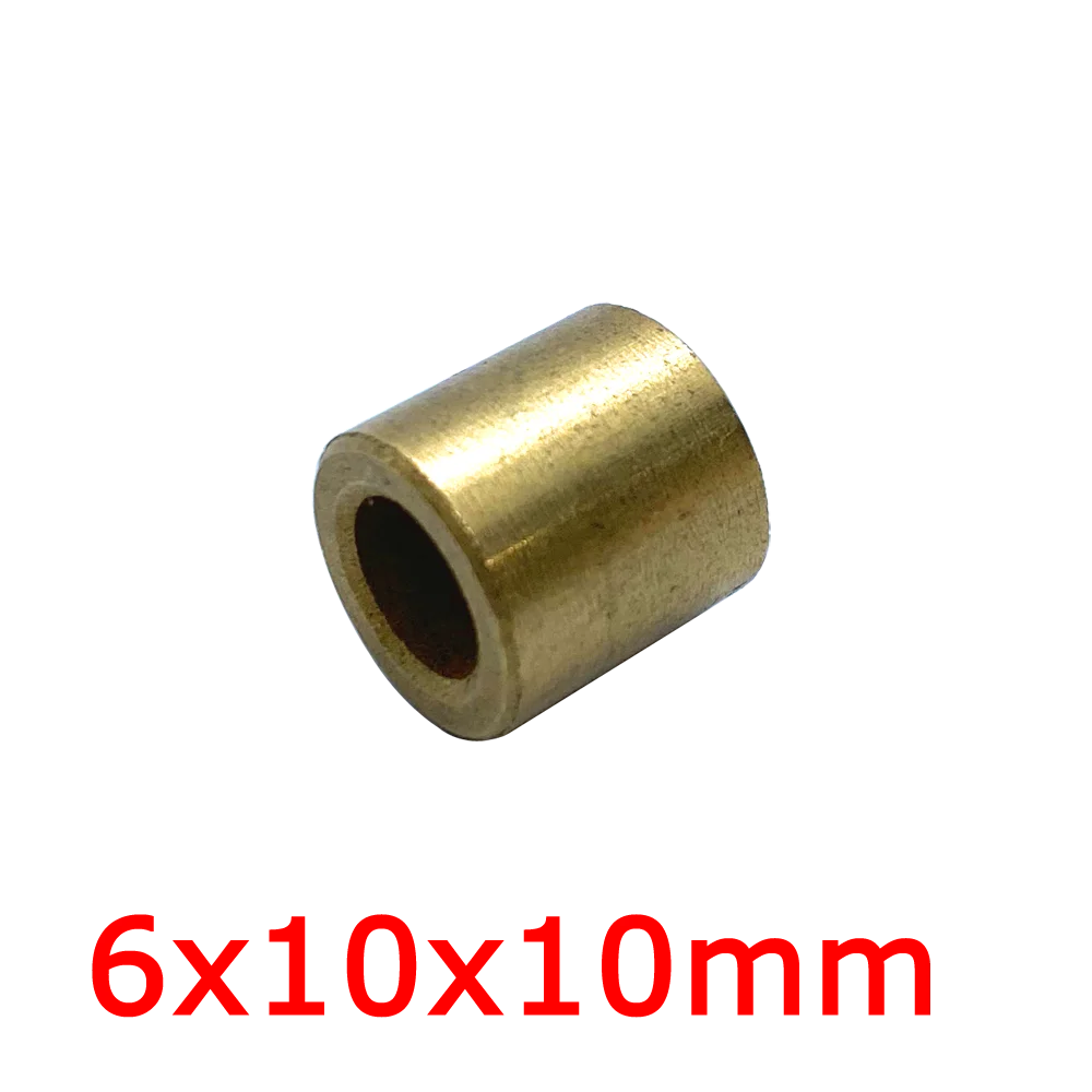 6x10x10mm 6mm SINT oil Sintering Bronze Bushing Sleeve Copper Alloy Bearing Brass Cylinder Motor Plain Bush