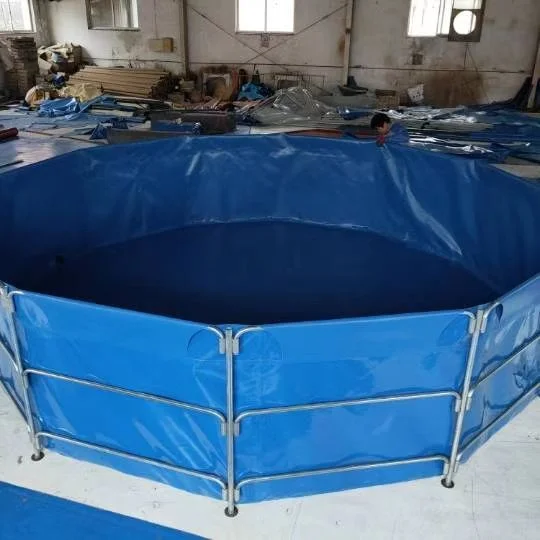YRH Factory PE PVC Liner Geomembrane 100% Virgin Material Plastic Fish Farming Tank Shrimp Circular Farm Pools