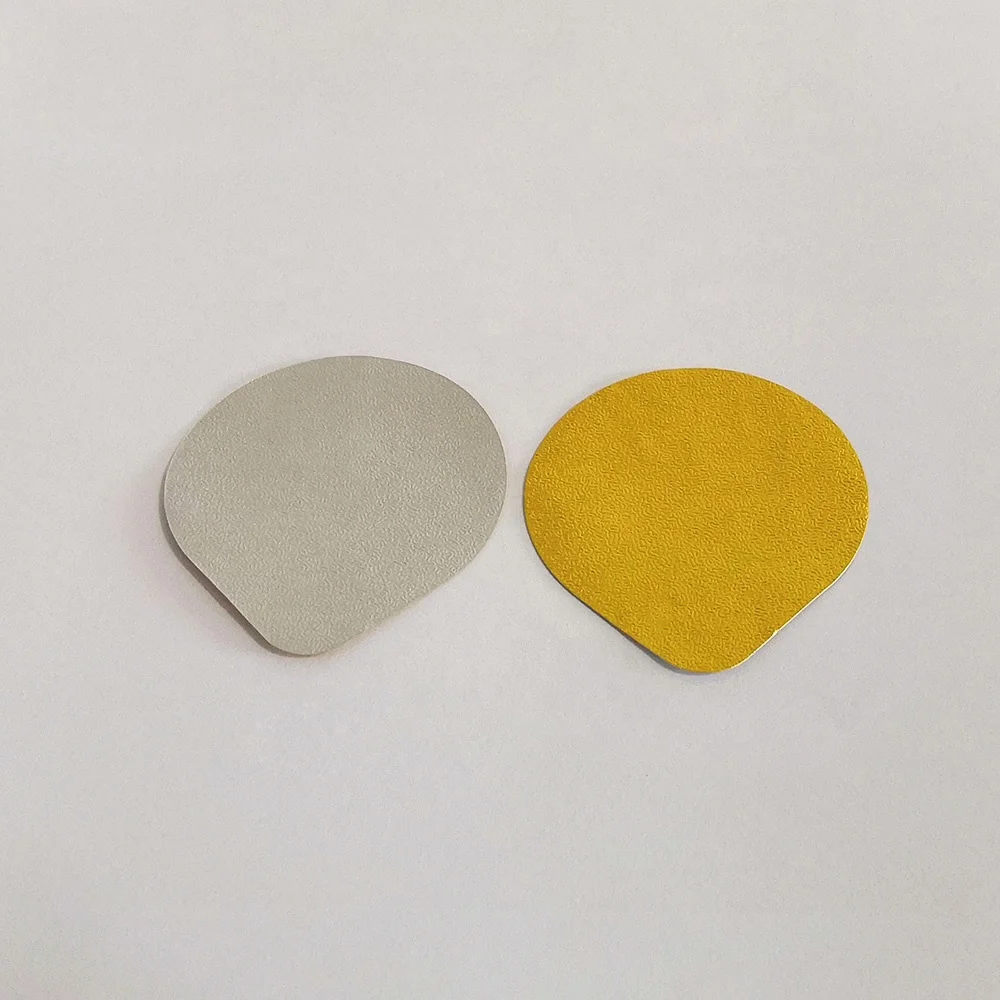 Высечки Контейнер Из Алюминиевой Фольги Самоклеящиеся алюминиевая фольга для термической запайки крышкой пластиковый стаканчик йогурта