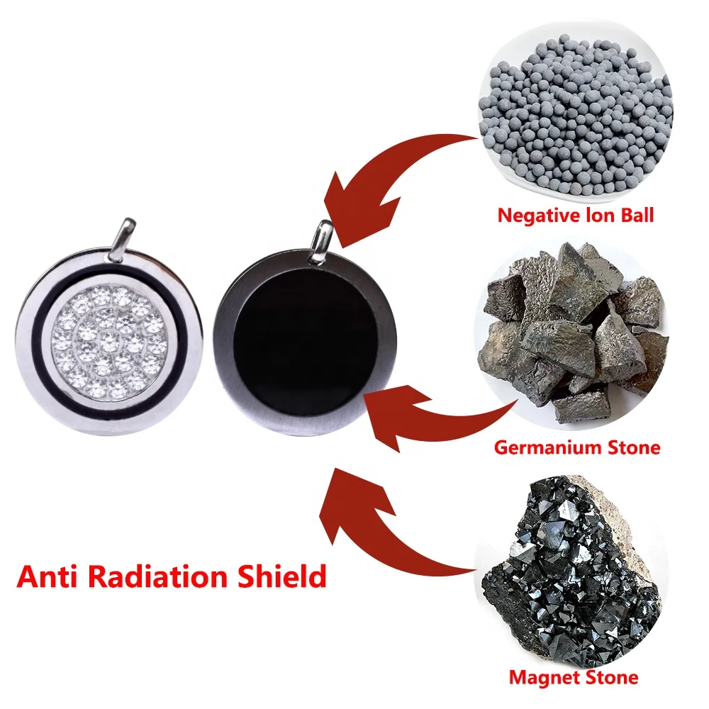 2020 New EMF Protection Shield Quantum Scalar Energy Pendant LSW Pendant Health Necklace Far Infrared Stones