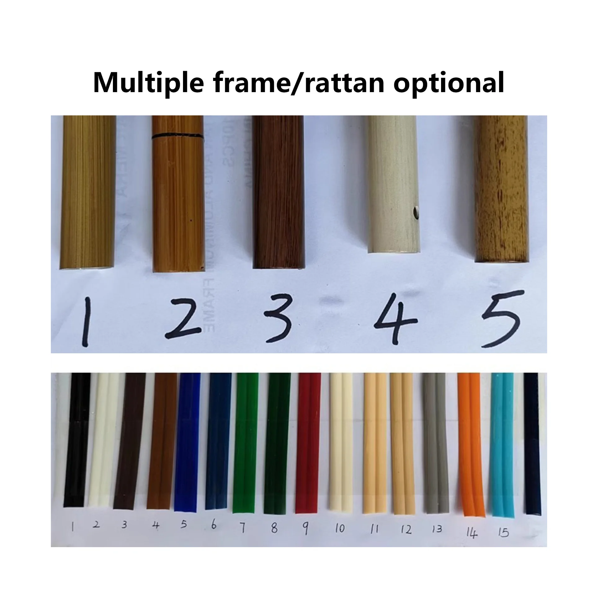 MOJIA Aluminum Natural Rattan Seat Backless Counter Stool Aluminum rattan chair high Sturdy and durable design for outdoor