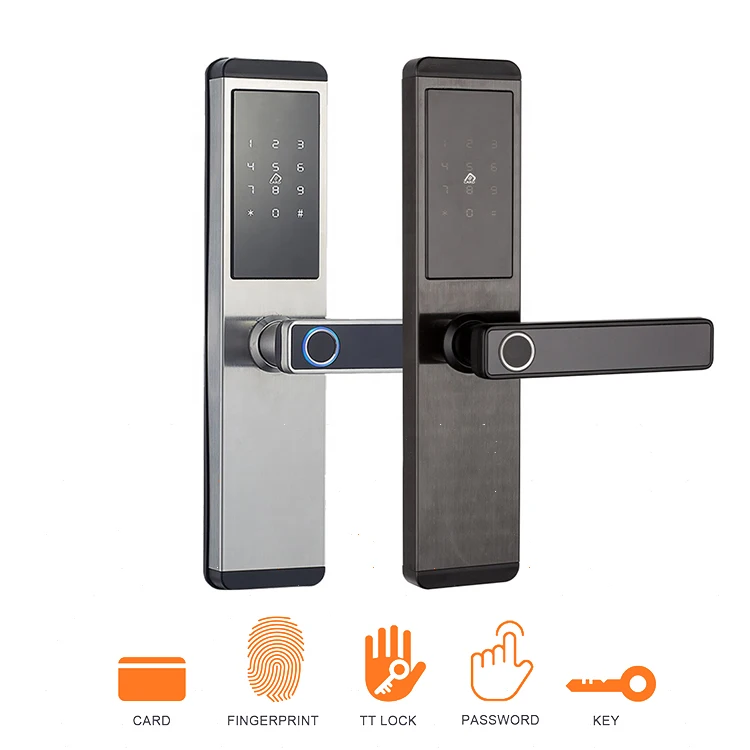 Water-repellent High Quality Passcode Keypad Intelligent Biometric Finger Print IC Card Smart Door Lock
