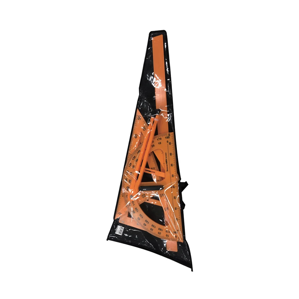 M&G Plastic Teaching Setteaching ruler 60 digree triangle ruler+45 digree triangle ruler, teaching protractor+teaching com