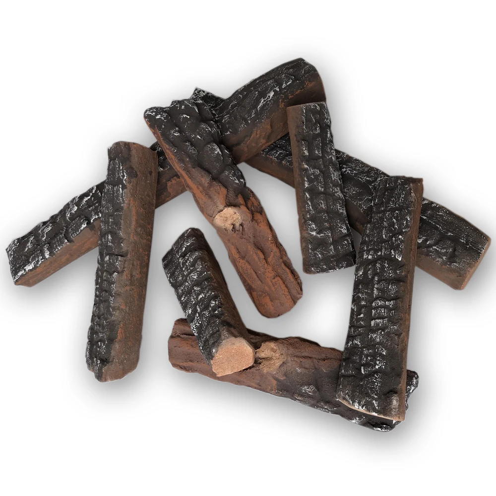 Fireplace accessories firepit Ceramic  alcohol Gas  Log Set decorative wood