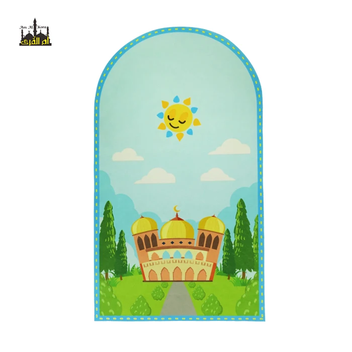 cartoon carpet manufactures washable children prayer mat for muslim
