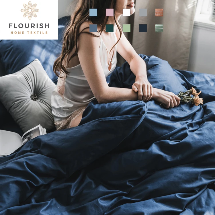 Flourish Dekbedovertrek Linen Housse De Couette Quilt Duvet Floral  100% Cotton Copper Duvet Cover Sale Comforter Set Bedding