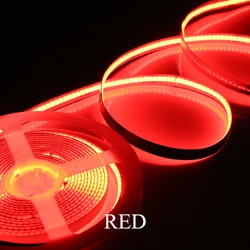 3 years warranty 10w 280led 300led 8mm width PCB cob led cob strip blue 24v 12v