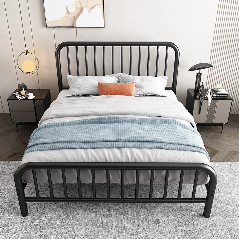 Kainice Metal Bed Frame King Size Platform Vintage Headboard And Footboard Premium Steel Slat Support Hotel Bed Metal