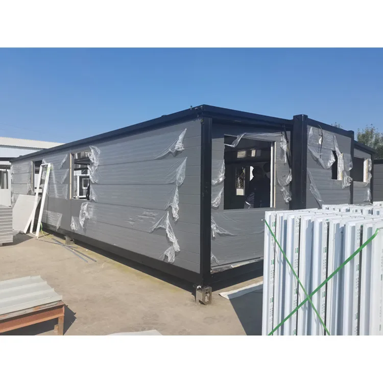 Foldable folding ready made pre fabricated portable mobile modular 40ft 20ft 30ft Expandable Shipping Container House Tiny Home