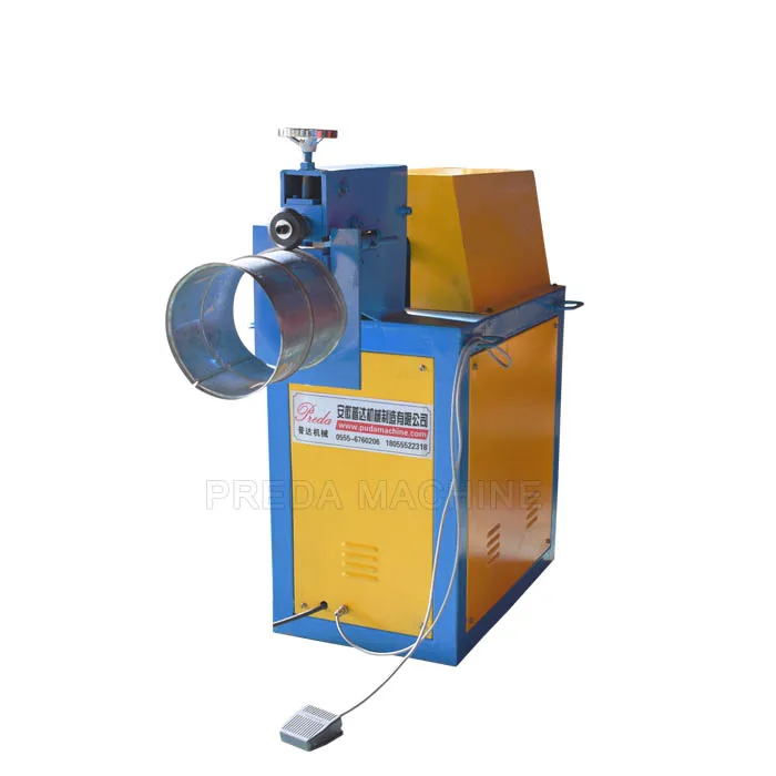 HVAC System Air Duct Making 1.2mm Sheet Electric Rotary Beading Machine On Sale