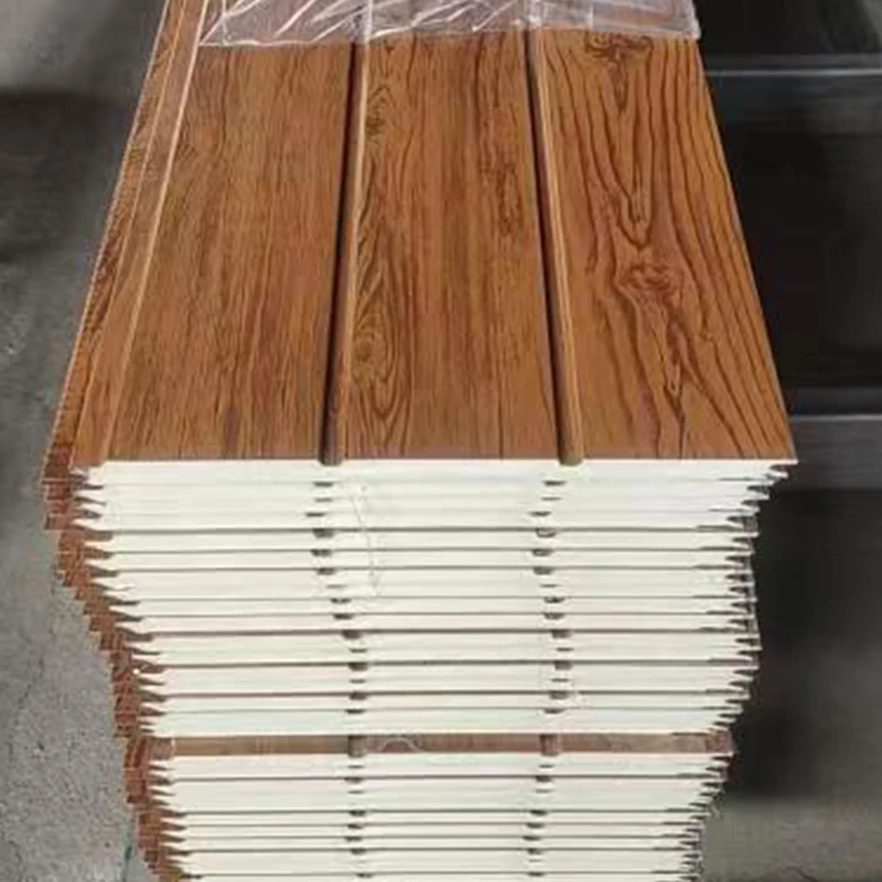 Metal siding polyurethane sandwich panel fireproof pu foam stone