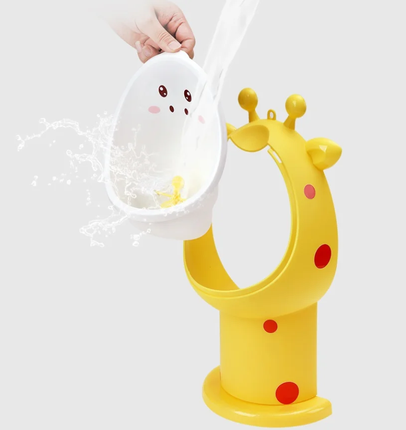 New Design Height Adjustable Cartoon Cute  Portable  Baby Training Potty Urinal eco-friendly