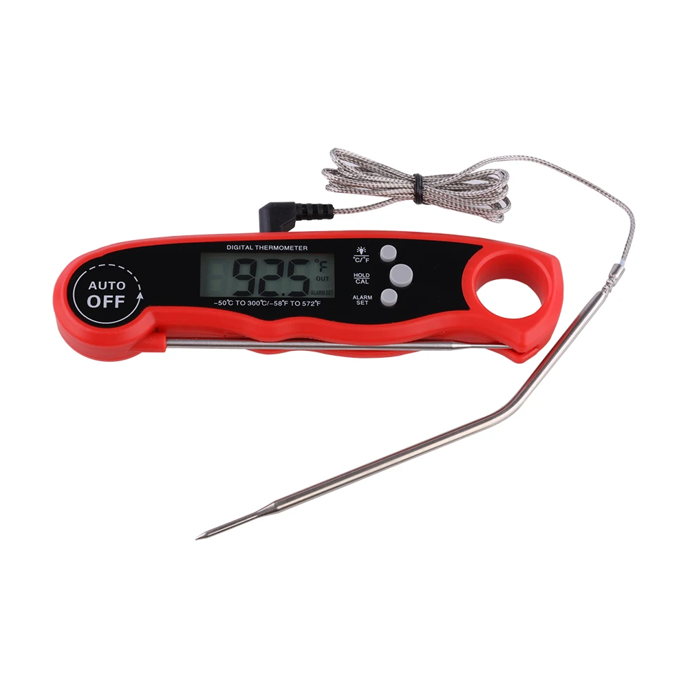 2019 newest digital alarm thermometer with dual probe used for meat and grilling