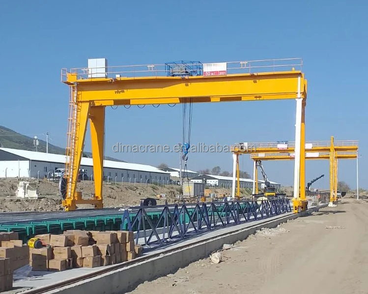 Changyuan Europe style gantry crane 50 ton 60 ton 80 ton 100 ton 120 double beam girder in precast construction site