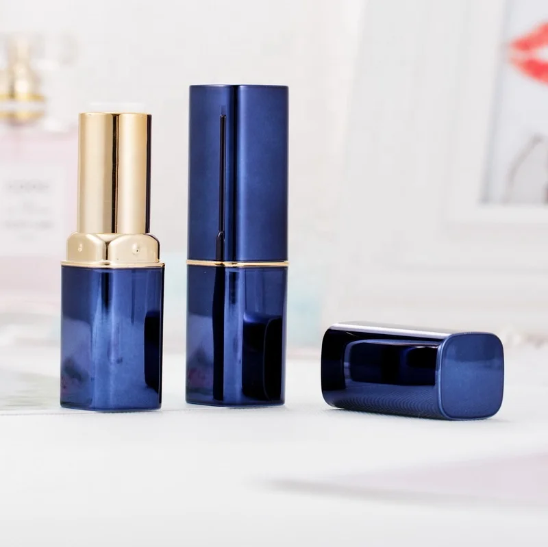 New arrival gold buckle square empty oem portable cheap lipstick tube