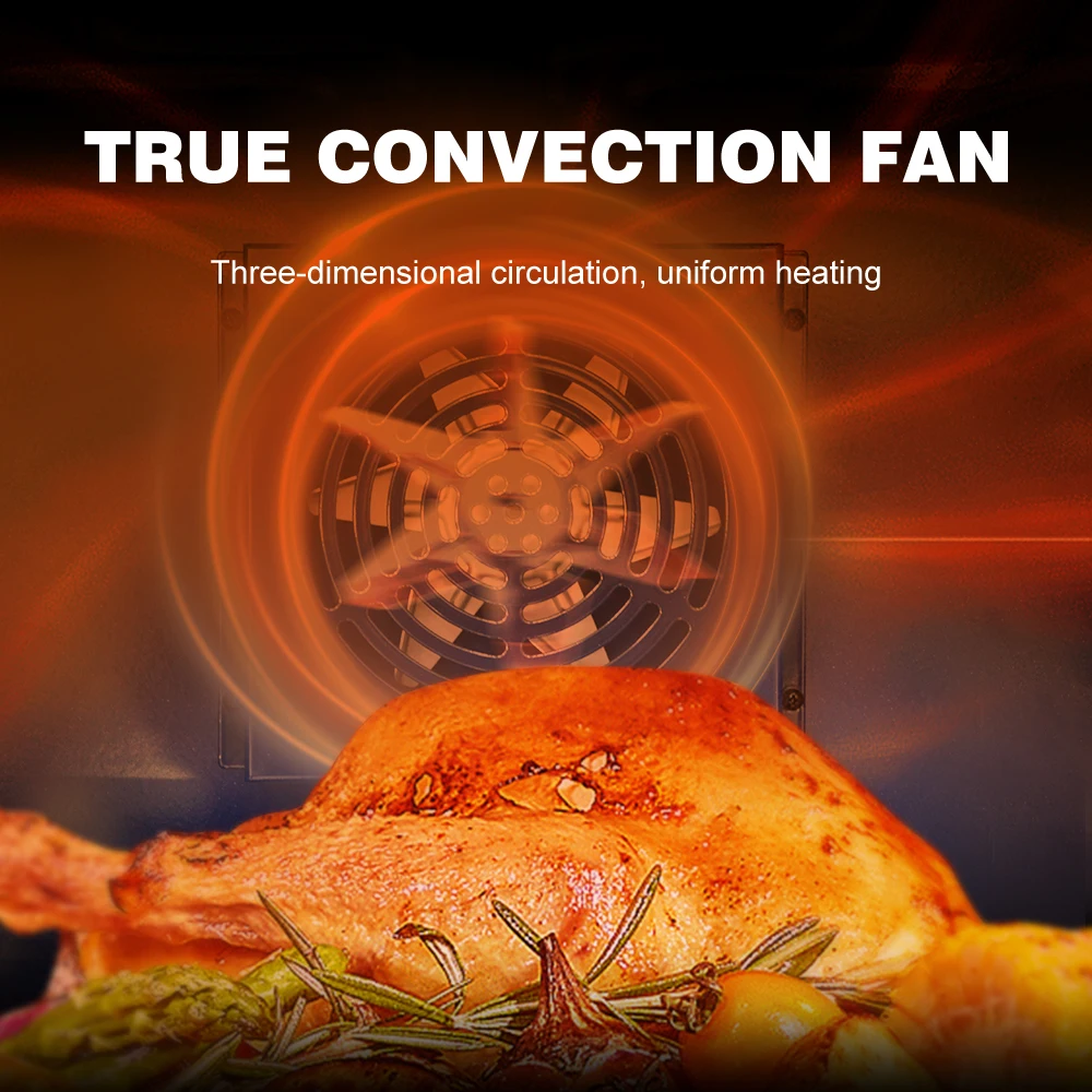 Gas High-end intelligent electric table top gas hotair Oven