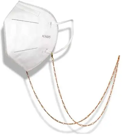 Металлические Золотые Цепи Маскировка лица очки персонализированный ожерелье держатель маскированная цепь