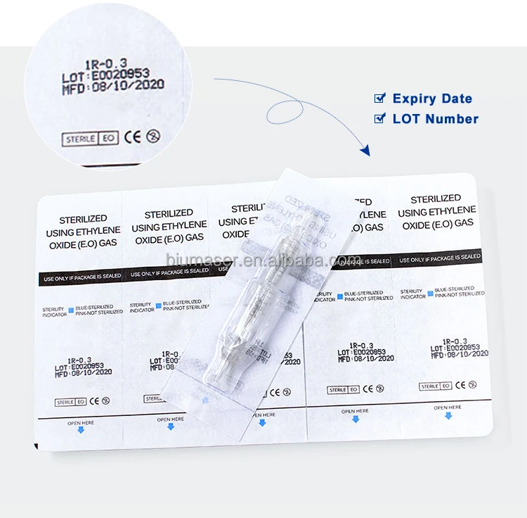 Biomaser Hot Sales Screw Needles Cartridges For Black Pearl P300 Cartridge Permanent Makeup Cartridge Needles Eyebrows