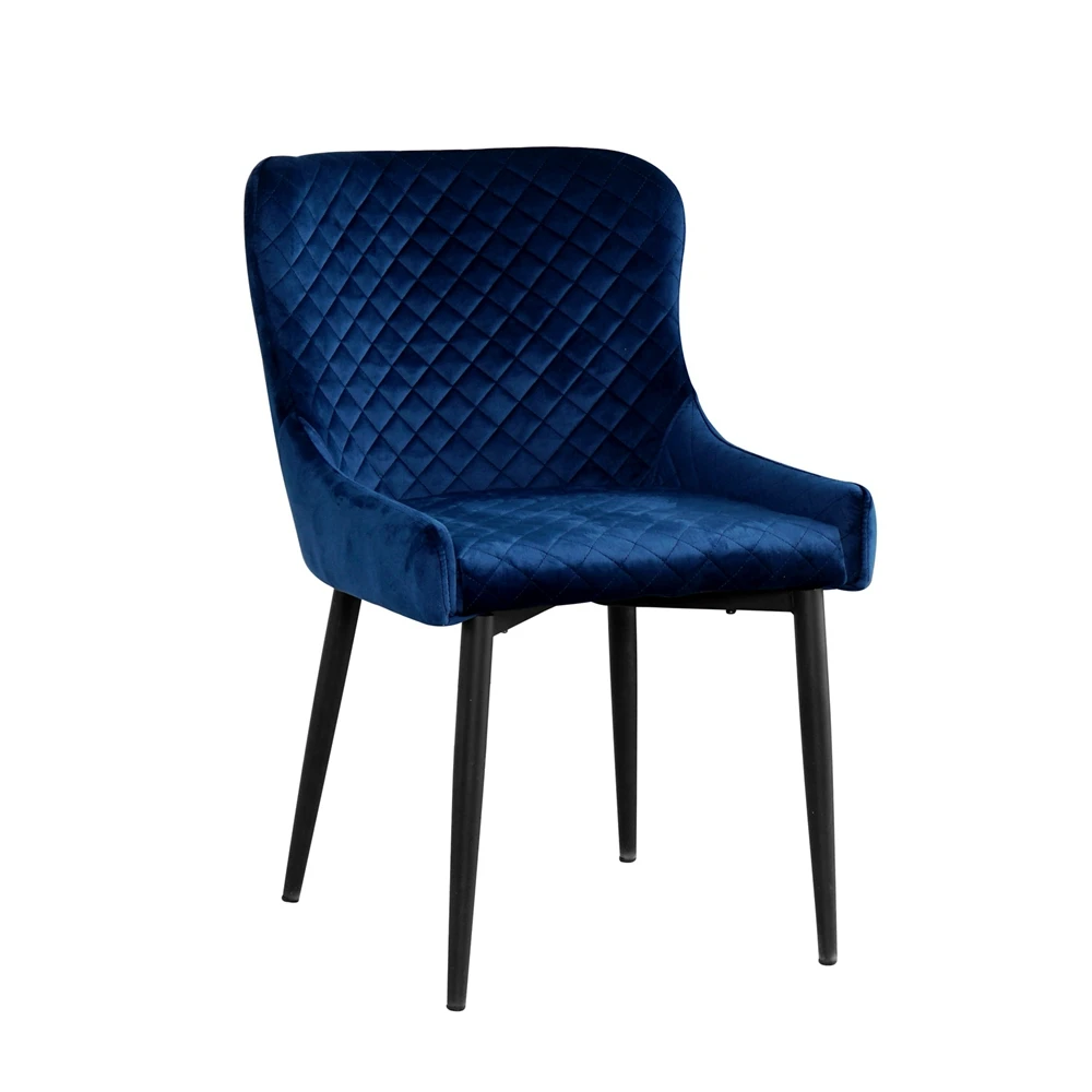High Quality Durable Using Various Room Single Velvet Fabric Dinning Chair