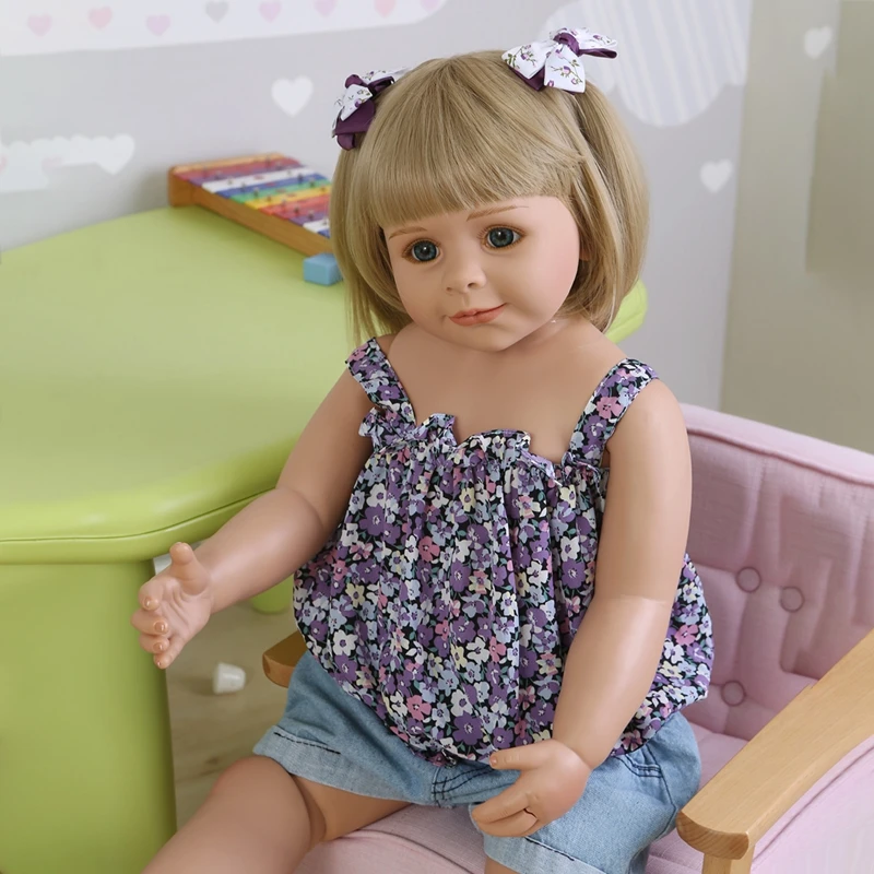 NPK 85CM Original Masterpiece Doll Huge baby toddler girl lifelike artist desgin ball jointed real age2 dress model collectible