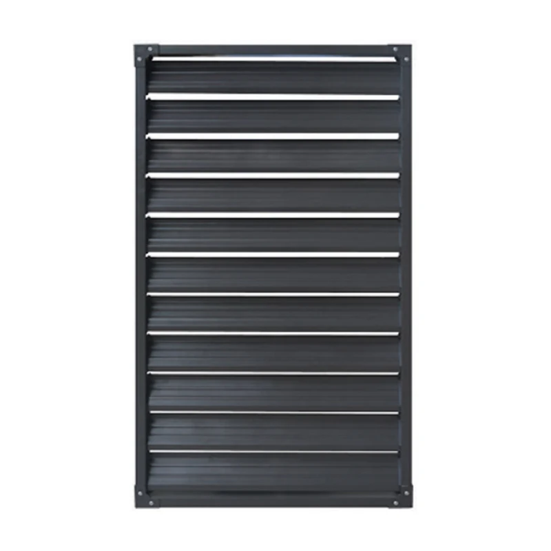 Zinc steel rainproof blinds Air conditioning outlet external wall ventilation adjustment shading manual single-layer blinds