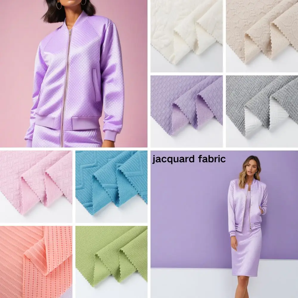 New Arrival Soft Bathrobe Polyester Spandex Water Absorption Jacquard fleece Waffle Double Knit Fabric