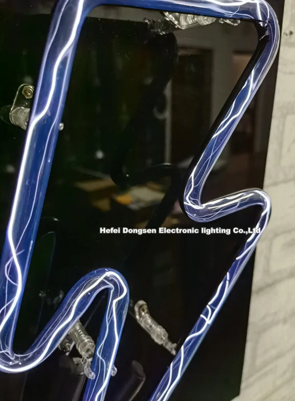 Hand make decoration glass neon sign New item Lightning neon