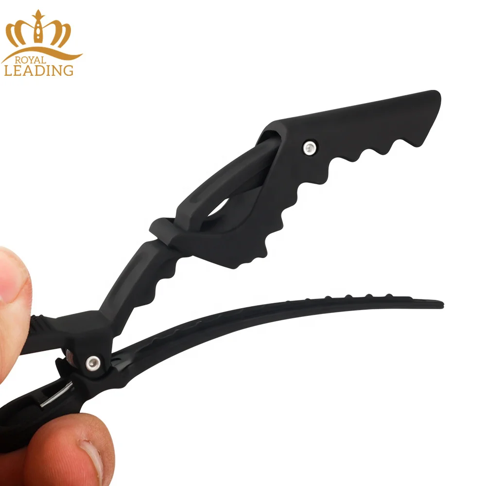 Cheap Price Black Hair Accessories Crocodile Hair Claw Clip Carbon Matte Alligator Hair Clips