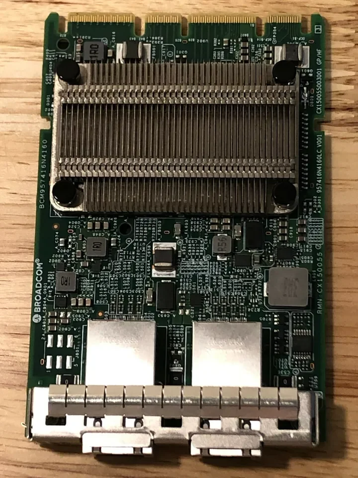 Dual-Port 10GBASE-T Ethernet PCI Express 3.0 x8 OCP 3.0 Small-FormFactor Card Broadcom 57416 BCM957416N4160C OCP Network Adapter