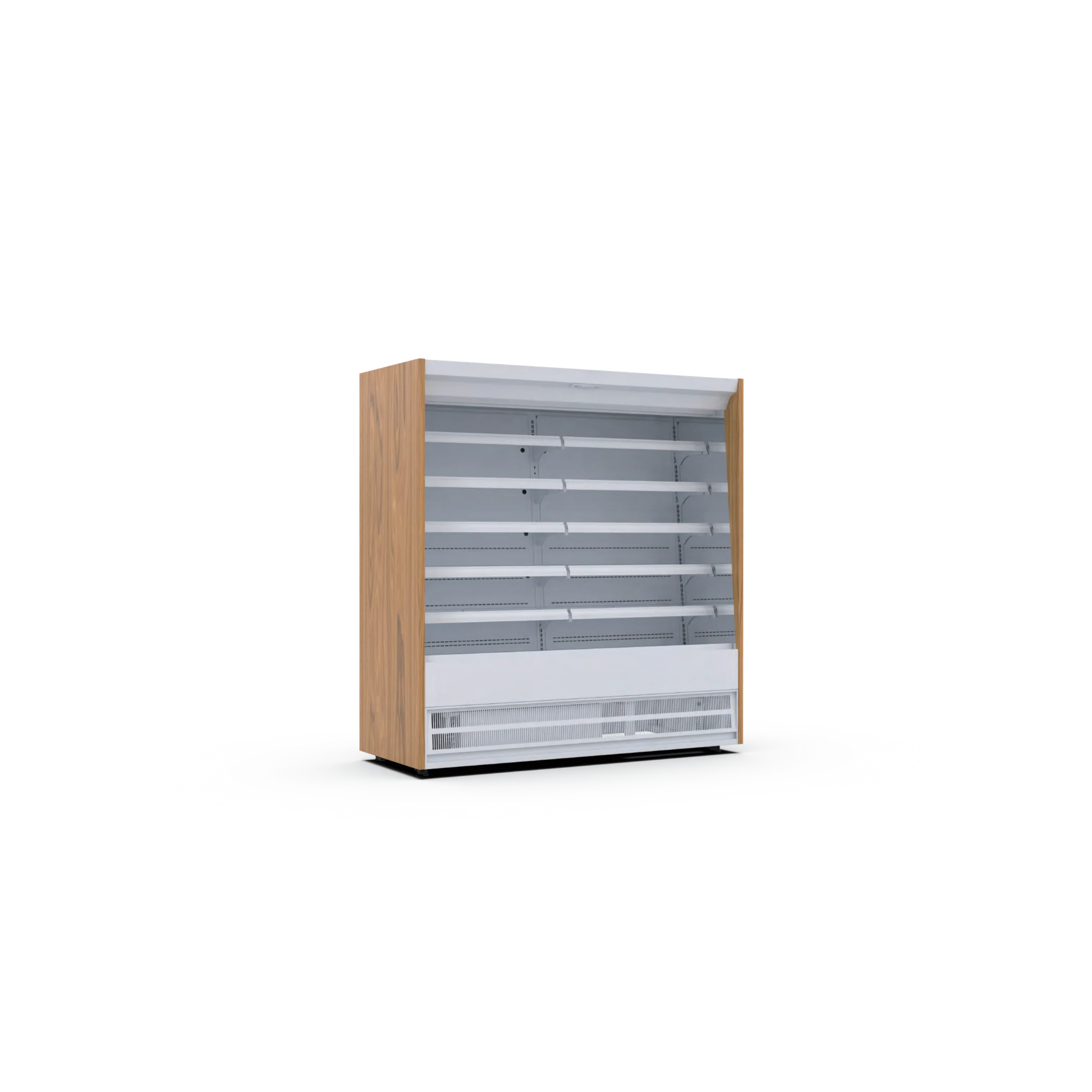 Fruit Vegetable Front Open Display Showcase Beverage Cooler Multideck Chiller Commercial Refrigerator