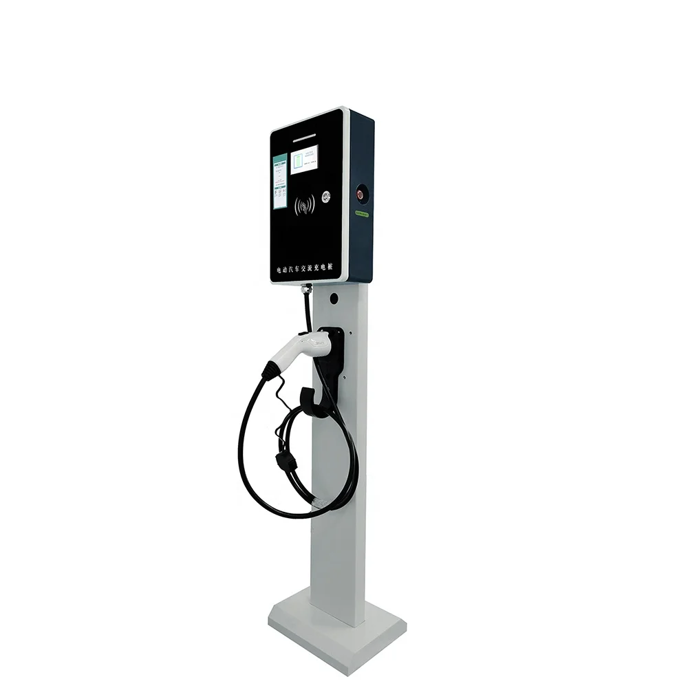 New Energy Electric Vehicle Wall-Mounted Floor Type Charging Post Electric car Battery Charger 7KW 22kw EV AC Charging Station