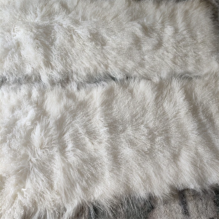 Шерсть из натуральной овчины 100 тибетского монгольского ягненка длинные волосы вьющиеся меховые пластины