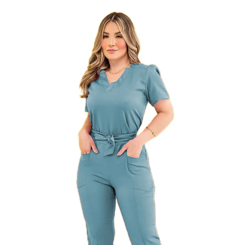 XUEXIN Custom Nursing Scrubs Suppliers Manufacturers Designer Women Scrubs Medical Spandex Hospital Scrubs Uniforms Sets