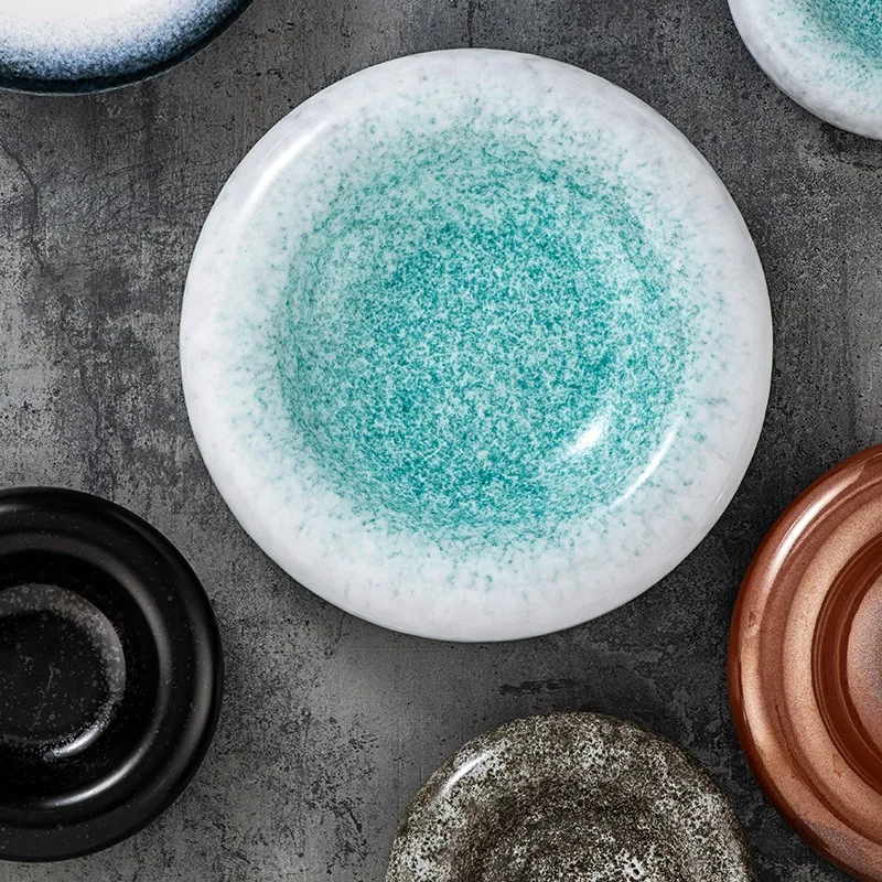 kitchen & tabletop Mexican Assiette Vajilla Platos de Porcelana Dishes & Plates For Restaurant Dish Chefs bubble plate ceramic
