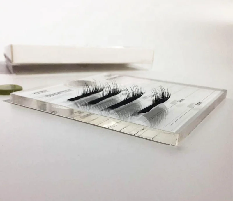 makeup shop acrylic eyelash display boxes Acrylic Makeup Organizer acrylic lash pallet