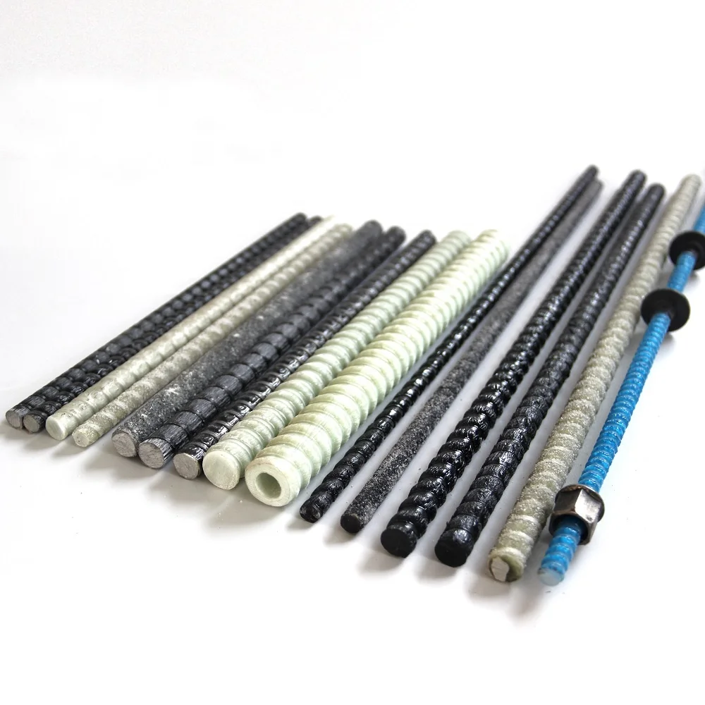 No Rust Fiberglass Reinforced Polymer Bars Solid GFRP Composite Rebars