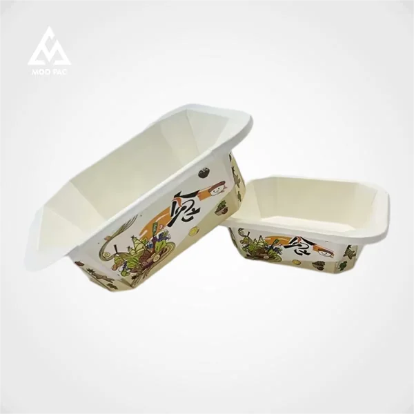 Упаковочная коробка для салата из крафт-бумаги