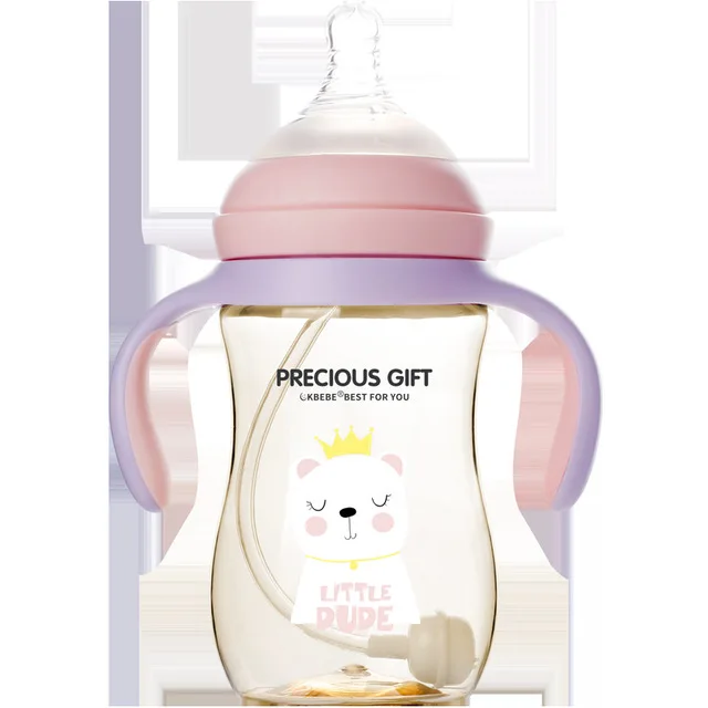
Mamaderas para bebes Cute PPSU Baby Milk Bottle Wide Neck Self Feeding Bottles for Baby Bottles and Nipples 