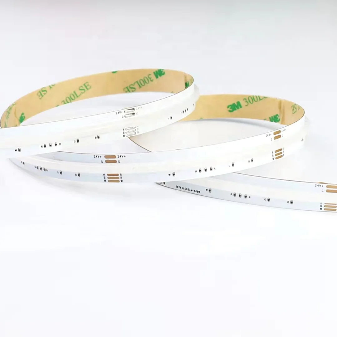RGBW 784 светодиодов 24 в 12 мм 19 Вт Гибкая 5050 Cob Светодиодная лента для украшения